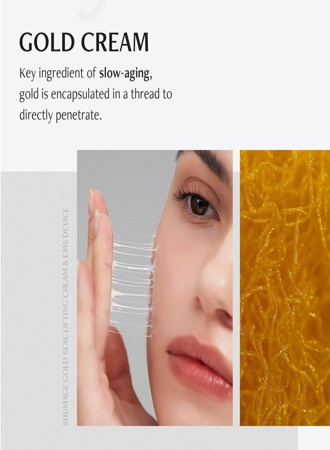 MEDITHERAPY Shumage Gold Seal Lifting Cream - Moisturizer Face Lift Cream, Hydrating & Tightening for Sagging Cheeks - Korean Face Moisturizer for All Skin Types - Radiant Glow Skin - 1.69 Fl. Oz - Image 2